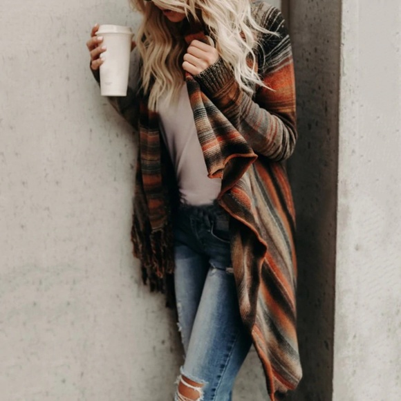 BECHET Boho Striped Sweater - Picture 4 of 8